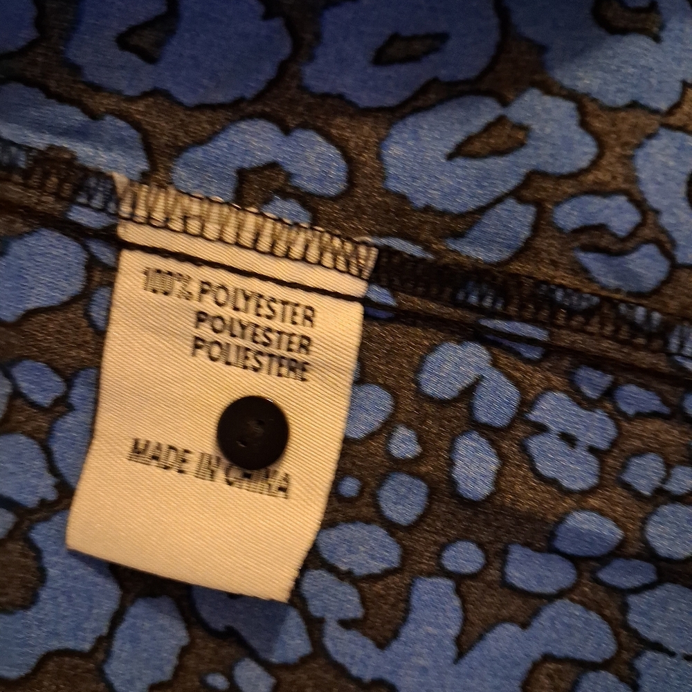 Black And Blue Long Sleeve Dress Size Small - Picture 7 of 10